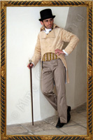 Dzienny ubir gentlemana - frak, kamizelka, dugie spodnie. 1808-1815