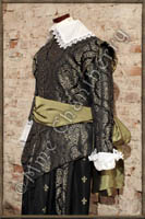 French costume - Wams and trousers. Collar and cuffs with lace. 